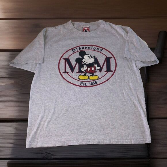 Mickey Inc Disneyland Mickey Mouse MM Heather Gray T-Shirt Size  XL - Picture 1 of 15